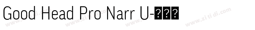 Good Head Pro Narr U字体转换